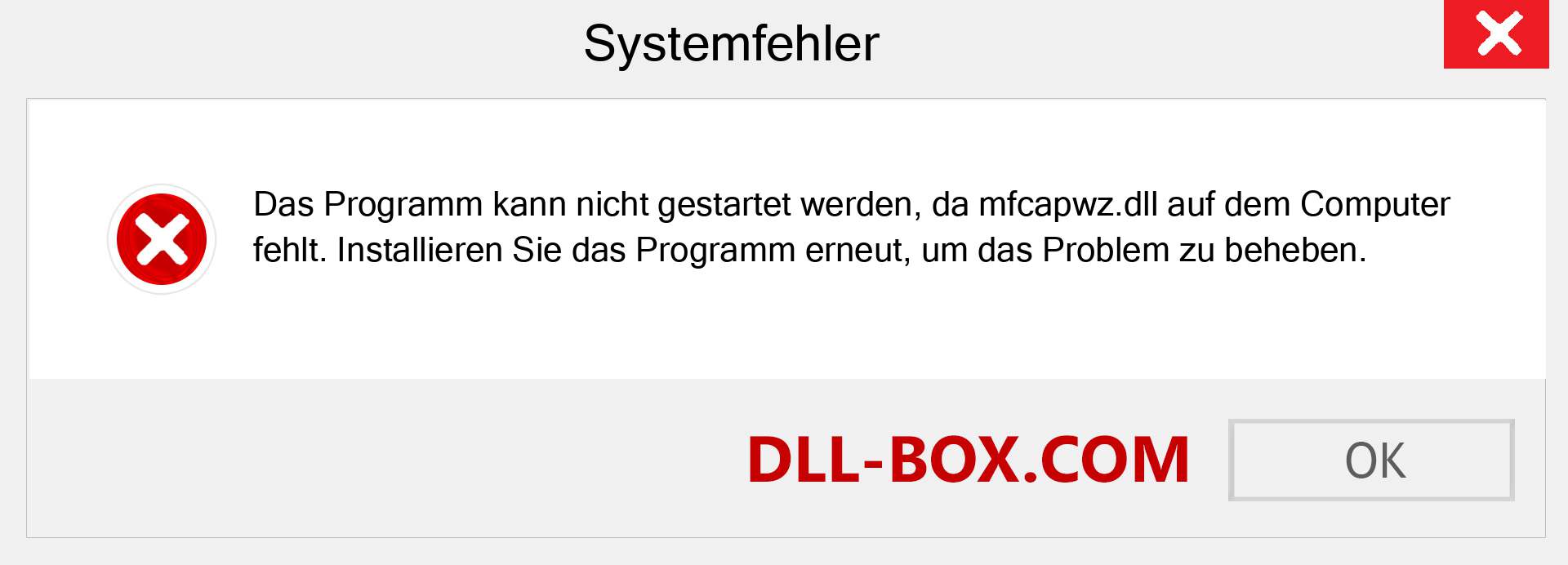 mfcapwz.dll-Datei fehlt?. Download für Windows 7, 8, 10 - Fix mfcapwz dll Missing Error unter Windows, Fotos, Bildern