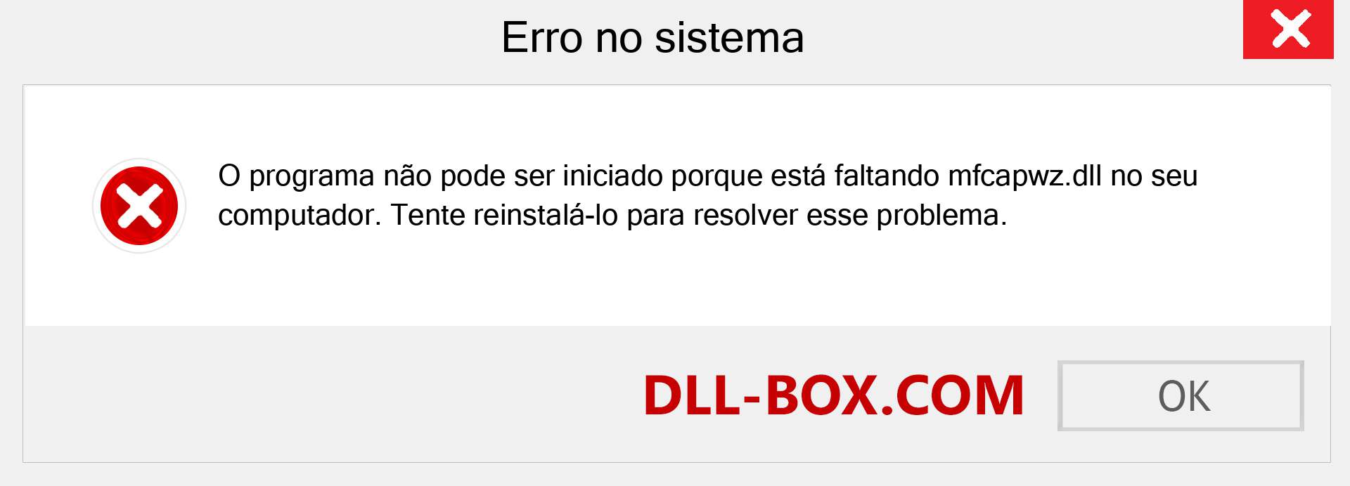 Arquivo mfcapwz.dll ausente ?. Download para Windows 7, 8, 10 - Correção de erro ausente mfcapwz dll no Windows, fotos, imagens